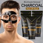 Globus Naturals Charcoal Peel Off Mask, Anti Pollution, For Men with Oily & Acne Prone Skin, Set of 5, 100g