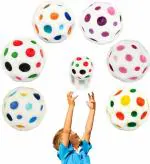 VALVIER Jump Ball, Pack of 1Moon Balls, Jump Rubber Ball, Mini Bouncing Ball Toy, Stress Relief Toy, Space Ball for Party Games, Sports Training, Outdoor Sports