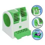 SURKHAMART Mini cooler Mini AC USB Battery Operated Air Conditioner Mini Water Air Cooler Cooling Fan Blade Less Duel Blower with Ice Chamber Perfect for Desk,Office,Study,Library,Room,Home,car,Outdoor