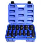 VTH 1/2 Drive Hex Deep/Long Impact Socket 10-32mm Socket Set DN-15 (Pack of 1)