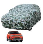 MOCKHE Car Body Cover Compatible with Mahindra XUV300 with Mirror Pockets, Triple Stitched, Water Resistant Car Cover, Forest