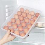 JIGSHTIAL BPA Free Clear Plastic Egg Container - 2 dozen