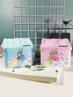 MTHUB Multicolor House Shaped Piggy Bank with Electronic Lock