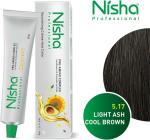 Nisha Professional Permanent Hair Colour Creme Black Hair color 1.0, 60gm 100% Gray Coverage Anti Aging Professional Salon Hair Colour