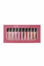 RENEE Stay Forever Matte Liquid Lipstick Combo - Transfer-Proof, Smudge-Proof, Long Lasting, Infused with Vitamin E & Jojoba Oil - Perfect for Gifting, Wedding, Special Occasions, Travel Pack of 10