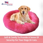 Zexsazone dog bed washable durable comfertable soft pet bed for dogs in XL size Pink colour