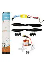 Robotbanao Multicolor Combo Set A2212 Bldc 1000kv Brushless Motor 30a Simonk Esc 1045 Propeller Pair for Quadcopter, Plane Helicopter, Drone Quadcopter And Science Project EAEC100100360