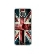 Casotec London Flag wallpaper Design Printed Silicon Soft TPU Back Case Cover for Motorola Moto G7 Power
