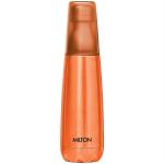 Milton Stainless Steel Orange Vertex 1000 Thermosteel Water Bottle With Unbreakable Plastic Tumbler - 1000 Ml