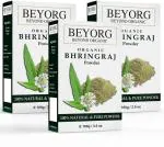 BEYORG Natural Bhringraj and Organic Herbal Powder for Anti - Dandruff, Anti - Hair Fall and Color Protection - 100 g (pack of 3)