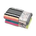RANGOLI Multicolor Hand Towel Set Of 2, Multi Stripe (Size 40 x 60 CM, 2 Pcs, 480 GSM)