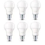 Philips Inverter Bulb 9 Watt Rechargeable Emergency Led Bulb For Home, Pack Of 2, Crystal White , Base B22