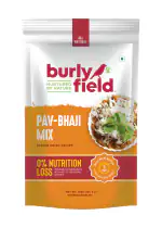 BURLY FIELD 100% Natural Pav Bhaji Ready Mix |Ready to Cook Veg Pav Bhaji Ready Mix |100G (25G X 4)