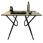 ANJWAR Multi Purpose Folding Table with Iron Legs, Computer Table, Dining Table ( Plain wood)