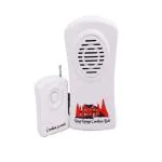 REVALS Wireless Plastic Remote Control Door Calling Bell Long Range Bell (White)