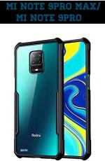 XOVO Back Cover for Xiaomi Redmi Note 9 Pro Max (Transparent, Pack of 1)