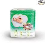 Snuggy New Born Baby Gold Diaper Pants (Pack Of 70)