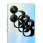 Gadgetronics [Pack of 3] Realme 10 Pro Plus [Black] Back Camera Lens Protector Tempered Glass - Full Camera Coverage with Easy Installation Kit
