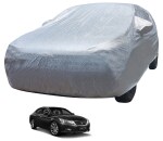 MOCKHE Car Body Cover Compatible with Honda Accord (Model : 2017-Till Date) with Mirror Pockets, Triple Stitched, Water Resistant Car Cover, Metallic Silver