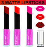 OUR BEAUTY Multicolor Soft And Smooth Touch Velvet Matte Lip Color Combo 80, 10.5 G (Pack Of 3)