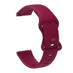 LIDDU Silicone Smart Watch Strap for Fire Boltt Almighty, SE, Ninja Call 2 , Ring 2 , Rage (Wine Red)