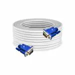 Zebion VGA Male to Male Connectors, Double Magnetic Loop Cable Rapid 20M White