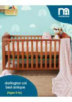 Mothercare darlington cot bed antique brown