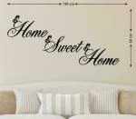 LANSTICK Multicolor Home Sweet Home Self Adhesive Wall Sticker