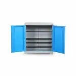 Faab Cello Compact Blue-Grey 2 Feet High Shoe-Rack Plastic Cupboard