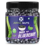 ARYIONUTS Dried Whole Blueberry Plum 400gm | Healthy & Tasty Dried Blue Berry | Rich in Calcium and Vitamin K | Blueberries Dry Fruits (Jar Pack)
