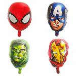 SHANAYA Marvel Superhero Themed Rubber Foil Balloon Decorations Set (4 Pieces)