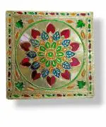 Shrichand Sacred MATA Chowki Set: Goddess Worship, Blessings, Decorations, Ritual Essentials 20*20 cm