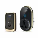 CASON - Wireless Door Bell for Home Long Range/ Door Bell wireless For Home / Wireless Calling Bell ,Remote Bell With Socket Plug In type, up to 1000ft Range with 45 Chimes (Black)