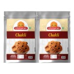 Ghotaram Travancore-Cochin Chakli Snacks | Murukku | Bhajni Chakoli Chakli Namkeen Snacks for Foodie Indians | Ready to Eat snacks - Tea Time Chakli | Chakli Diwali Rakhi Snack-150g*2Pack
