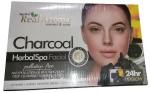 PasCom Topmax Real Aroma Charcoal Harbal Spa Facial Kit | Pollution Free | Antipollution & Detoxification Deep Cleansing - Unclog Pores Net Wt. 700 Gm | 24hr HD GLOW