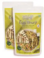 Eggless Bhurji - Vegan Egg Bhurji | Indian Masala Vegan Scrambled Egg Mix | 400g, 2 packs of 200g