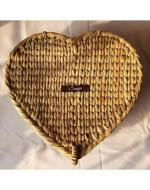 SKV CRAFT LLP Kauna Straw Handwoven Heart In A Box