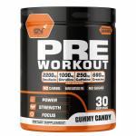 Canada Nutrition Hardcore Pre-workout Supplement Lean Muscles Building [30 Servings, Gummy Candy]