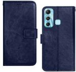 BINTAGE Flip Cover for Infinix X662 64+4 /Hot 11 (Blue, Magnetic Case, Pack of: 1)