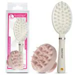 Majestique Cleansing Hair Brush & Scalp Massager | Stimulates Hair Growth, Reduces Dandruff | Flexible Silicone Tips | Dry & Wet Use, Easy to Hold - 2Pcs/Multicolour