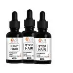 OVR EXPORTS Hair Removal Oil For Unwanted Body and Facial Hair in Men and Women inhibitor for Reducing To Stop Hair Growth & Body Face Hair Reduction pack of 3 (90 ml)