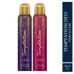 Envy Temptation Foxy and Chic Perfume Body Deodorant for Women, Combo Pack (150 ml x 2)