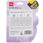 Deli EA71101 Glitter Glue, 12 ml*6 Glue, Assorted Body Color, Pack of 2