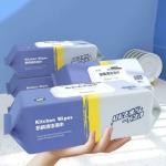 DP FASHION Kitchen Cleaning Wipes Strong Decontamination Wet Tissue Household Wet Wipes Kitchen Towel Kitchen Wet Tissue Wet Paper Tissue for Kitchen Office Hospital (80 PCS, 20 * 25 cm)