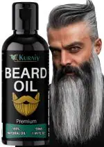 KURAIY Beard Essentital Oil Beard Growth Enhancer Pure Natural Nutrients Beard Oil For Men Facial Nutrition Beard Care Kit