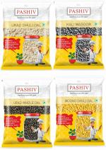 PASHIV (UNPOLISHED) PACK OF 4*500GMS |URAD DHULI , KALI MASOOR , URAD WHOLE AND MOONG DHULI DAL