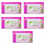 Green Lady Classic Organic Biodegradable Herbal Sanitary Napkin Pads for heavy flow Women, Chemical Free and Natural (30 Pads) XXL night pad