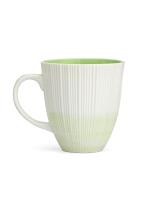 Clay Craft Fine Ceramic Self Print Vertis Milk/Tea/Coffee Mug - 350 Ml - For Home & Office (Green, 1 Piece)