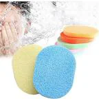 FOK Face Cleansing Sponge Puff Makeup Washing Pad Deep Cleansing & Exfoliating Facial Sponge