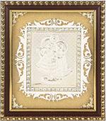 Osasbazaar Pure Silver Radha Krishna Photo Frame - 97%-99% Pure BIS Hallmarked